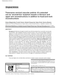 Transverse Cervical Vascular Pedicle