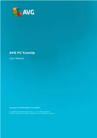 AVG PC Tuneup User Manual