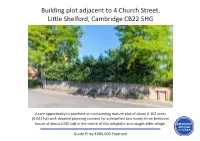 Building Plot Adjacent to 4 Church Street, Little Shelford, Cambridge CB22 5HG