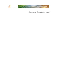 Community Consultation Report