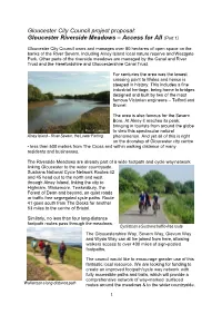 Gloucester City Council Project Proposal: Gloucester Riverside Meadows – Access for All (Part 1)
