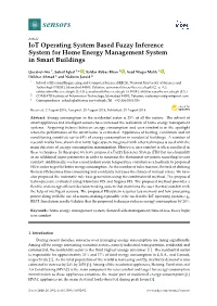 Iot Operating System Based Fuzzy Inference System for Home Energy Management System in Smart Buildings