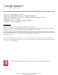Margalit Halbertal Liberalism and the Right to Culture.Pdf