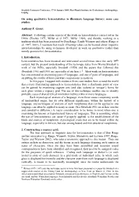 On Using Qualitative Lexicostatistics to Illuminate Language History: Some Case Studies