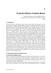 Protective Effects of Gastric Mucus