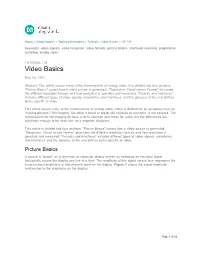 Video Basics