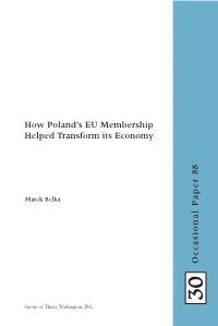 How Poland's EU Membership Helped Transform Its Economy Occasional