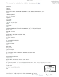 Transcript Was Exported on Jun 15., 2020 View Latest Versiun Here