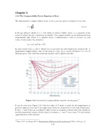 Chapter 3 3.4-2 the Compressibility Factor Equation of State