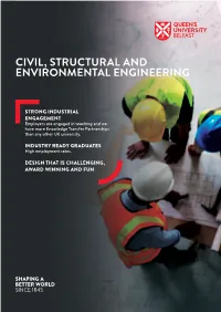 Civil, Structural and Environmental Engineering