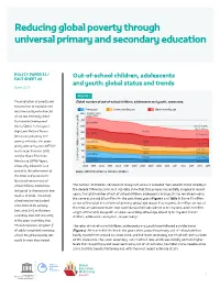 Reducing Global Poverty Through Universal Primary and Secondary Education