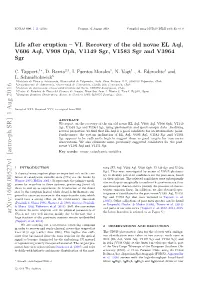 VI. Recovery of the Old Novae EL Aql, V606 Aql, V908 Oph, V1149 Sgr, V1583 Sgr and V3964 Sgr