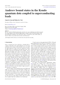 Andreev Bound States in the Kondo Quantum Dots Coupled to Superconducting Leads