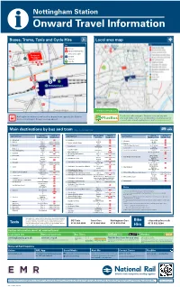Destinations by Bus and Tram Buses, Trams, Taxis and Cycle Hire Local