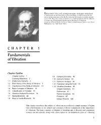 Fundamentals of Vibration