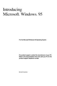 Introducing Microsoft, Windows 95
