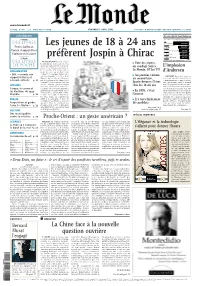 LE MONDE/PAGES&lt;UNE&gt;