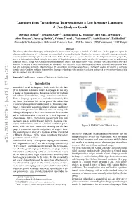 Learnings from Technological Interventions in a Low Resource Language: a Case-Study on Gondi