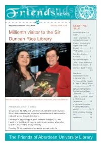 Millionth Visitor to the Sir Duncan Rice Library