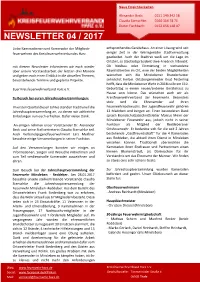Newsletter 04 / 2017