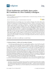 Sacred Architecture and Public Space Under the Conditions of a New Visibility of Religion
