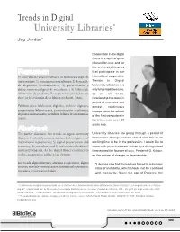 Trends in Digital University Libraries*