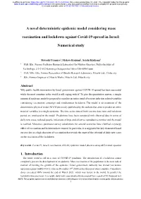 A Novel Deterministic Epidemic Model Considering Mass