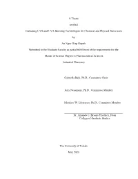 A Thesis Entitled Evaluating UVB and UVA Boosting Technologies For