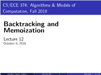 CS/ECE 374: Algorithms & Models of Computation