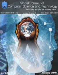 Global Journal of Computer Science and Technology 2009