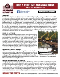 LINE 3 PIPELINE ABANDONMENT: What You Need to Know