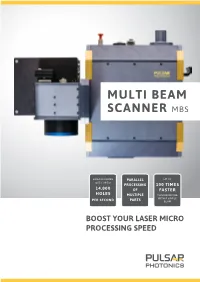 Multi Beam Scanner Mbs