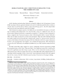 Renegotiations and Corruption in Infrastructure: the Odebrecht Case