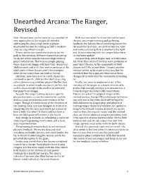 Unearthed Arcana: the Ranger, Revised