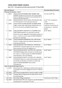 Correspondence Received by the Clerk up to 27Th June 2013