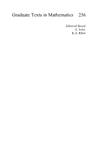 Graduate Texts in Mathematics 256