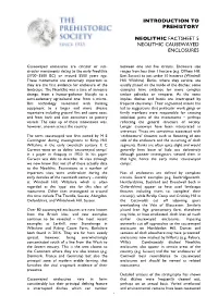 Introduction to Prehistory Neolithic Factsheet 5
