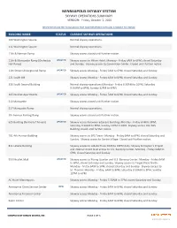 MINNEAPOLIS SKYWAY SYSTEM SKYWAY OPERATIONS SUMMARY VERSION: Friday, October 2, 2020