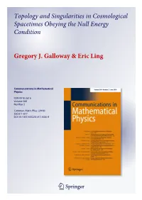 Topology and Singularities in Cosmological Spacetimes Obeying the Null Energy Condition
