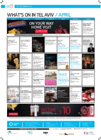 What's on in Tel Aviv /April