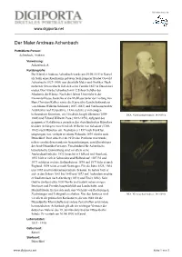 Der Maler Andreas Achenbach