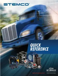Quick Reference Catalog Table of Contents