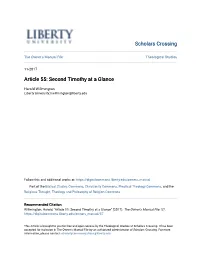 Second Timothy at a Glance