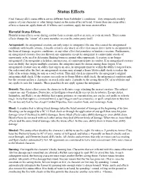 Status Effects