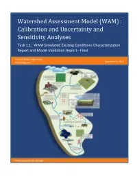 Watershed Assessment Model (WAM) Calibration and Sensitivity And