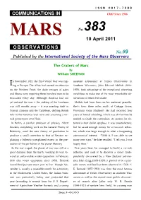 Communications in Observations