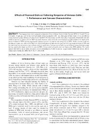 Effects of Flaxseed Diets on Fattening Response of Hanwoo Cattle : 1