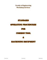 STANDARD OPERATING PROCEDURES for COMMON