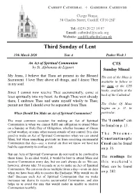 Third Sunday of Lent