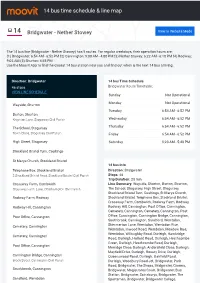 14 Bus Time Schedule & Line Route